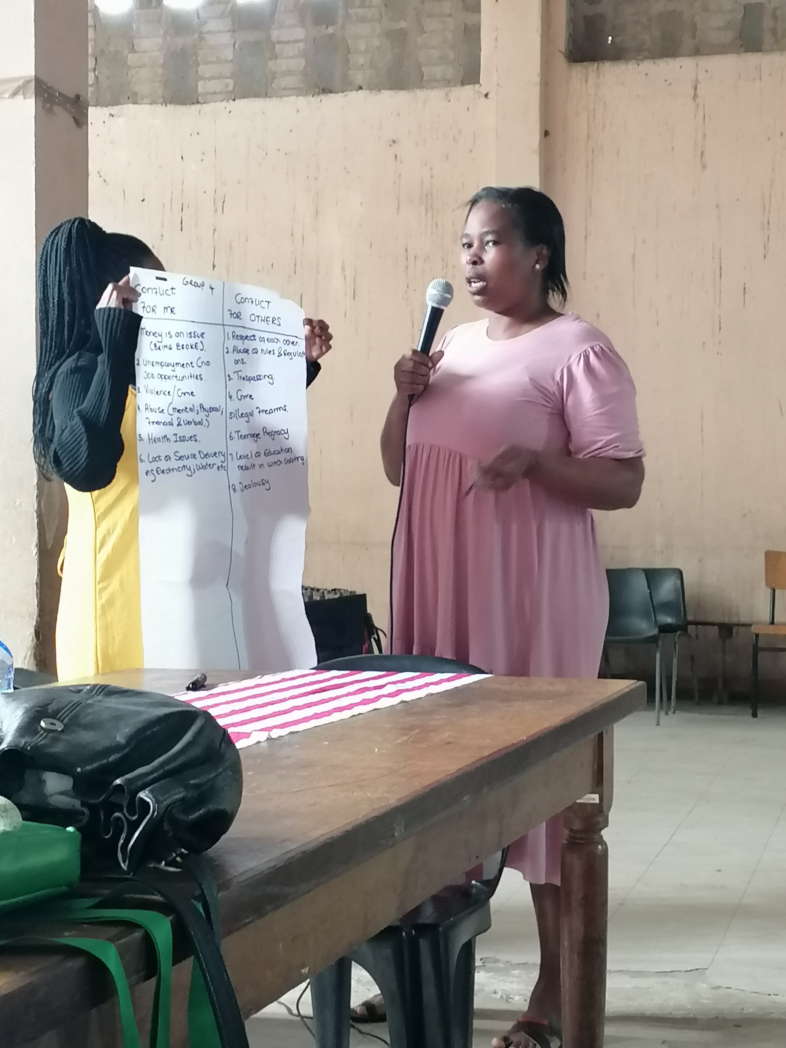 Community presentation and education session